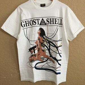 Ghost in the Shell Motoko Kusanagi Japanese Anime White T-Shirt Large
